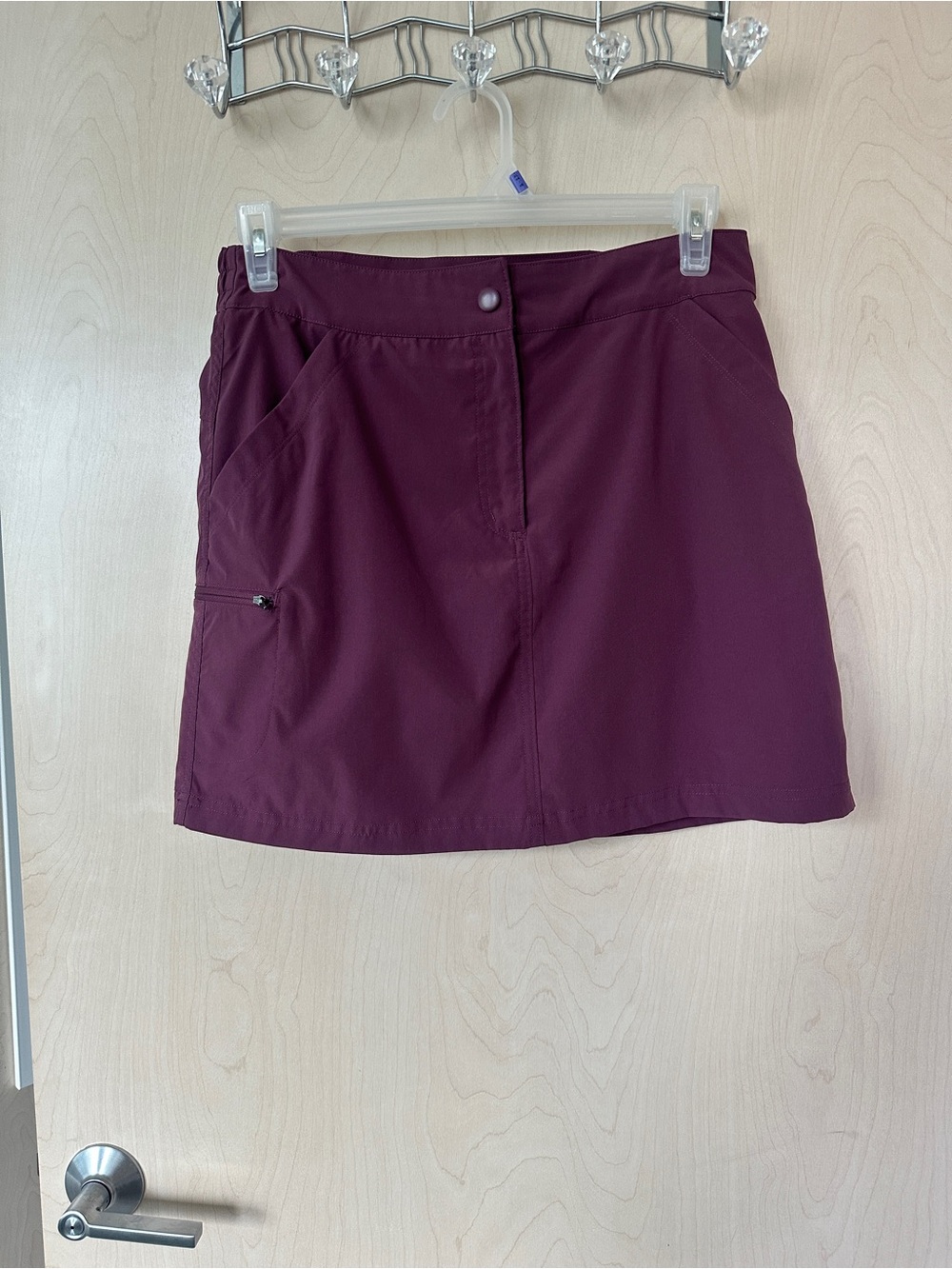 32 DEGREES COOL TECH Skort w/ Mesh Lined Short Pockets Crushed Violet Medium